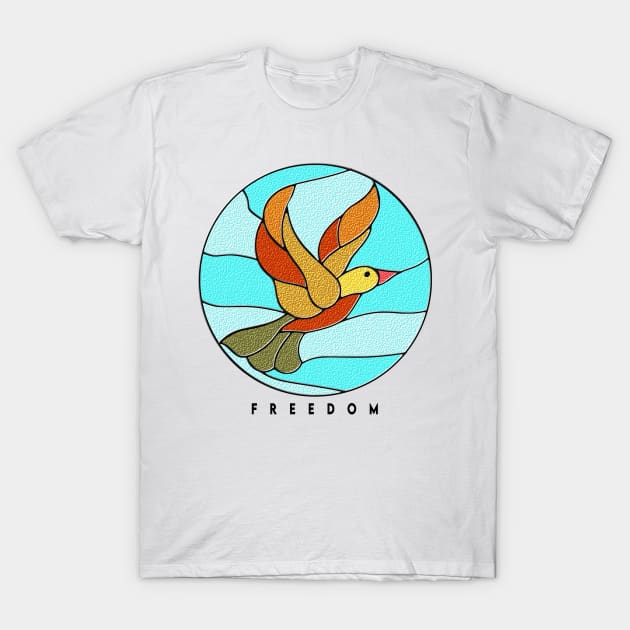 Freedom like a bird T-Shirt by Design Knight